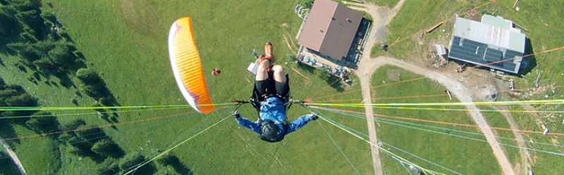 Attacco magnetico per fotocamera al parapendio